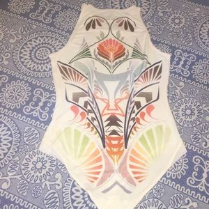 KIT AND ACE High Neck Contour Bodysuit Size 4